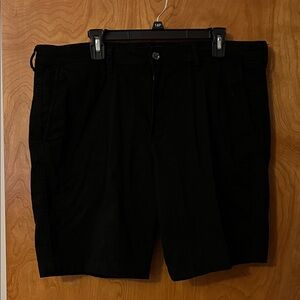 George Men's Black Flat Front Shorts